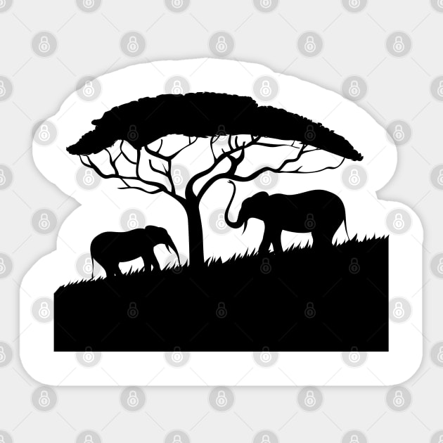 African Animals Sticker by Mako Design 